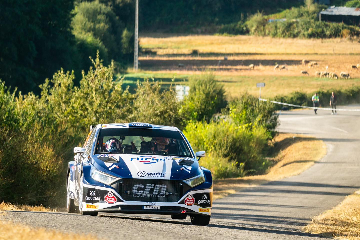 Os vencedores Hugo Lopes / Magda Oliveira em Hyundai i20 N Rally2